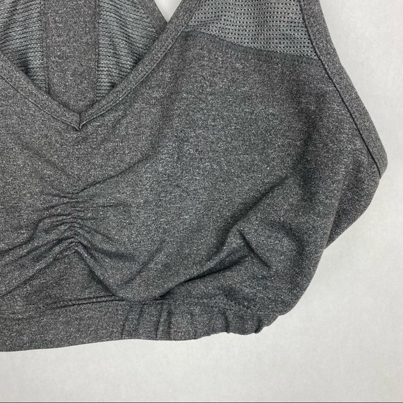 Soybu Active Uplift Ruffle Gray Ruffle Sports Bra - Picture 4 of 7